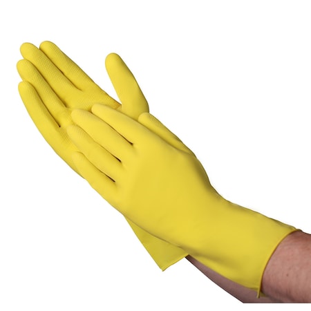 Vguard Chemical Resistant Gloves, 12.0 MIL, Yellow, 288 PK C22B19
